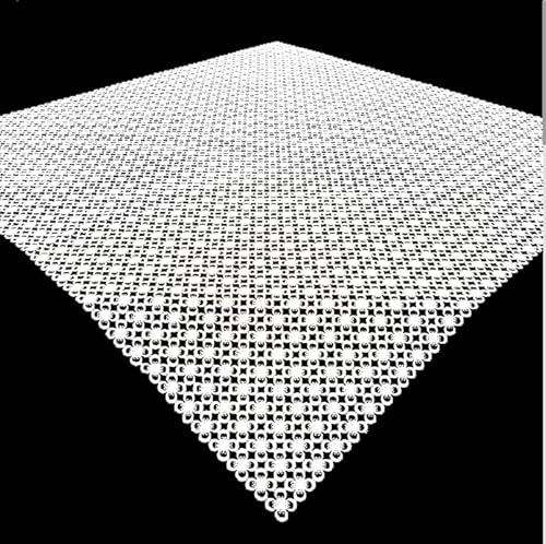 Tischdecke Spitzendecke Mitteldecke 85x85cm Eckig Modern Zeitlos versch. Farben (Grau, 40x160cm Eckig) von Bronze