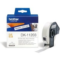 brother Endlosetikettenrolle für Etikettendrucker DK11203 weiß, 17,0 x 87,0 mm, 1 x 300 Etiketten von Brother
