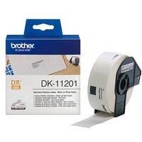 brother Endlosetikettenrolle für Etikettendrucker DK11201 weiß, 29,0 x 90,0 mm, 1 x 400 Etiketten von Brother
