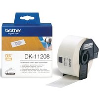 brother Endlosetikettenrolle für Etikettendrucker DK11208 weiß, 38,0 x 90,0 mm, 1 x 400 Etiketten von Brother