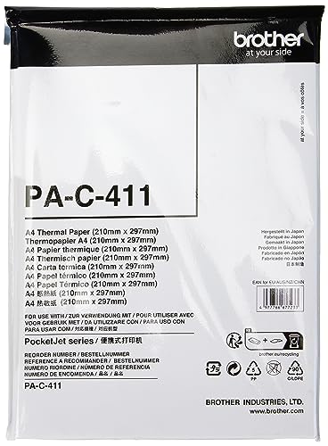 Brother PAC411 Thermopapier A4, Original, 100 Blatt Brother PAC411 Thermopapier A4, Original, 100 Blatt von Brother