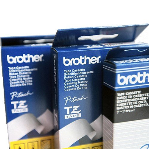 Beschriftungsband TZ555 für Brother P-touch, Weiss auf Blau, 24 mm, Schriftband TZ-555, TZe-555, TZe555, 24mm breit, 8mtr. von Brother