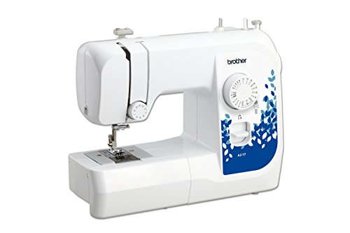 Brother AZ17 Nähmaschine (17 Stiche), Weiß, Blau von Brother