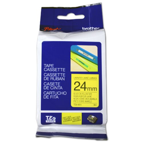 Brother Band für Etikettiermaschine 24 mm Band D Etikett – Bänder D Etiketten (schwarz auf gelb, TZe, grau, Thermotransfer, Brother, pt-1400, pt-1500, pt-1500pc, pt-1600, pt-1900, pt-1910, pt-1950 Brother Band für Etikettiermaschine 24 mm Band D Etikett – Bänder D Etiketten (schwarz auf gelb, TZe, grau, Thermotransfer, Brother, pt-1400, pt-1500, pt-1500pc, pt-1600, pt-1900, pt-1910, pt-1950 von Brother