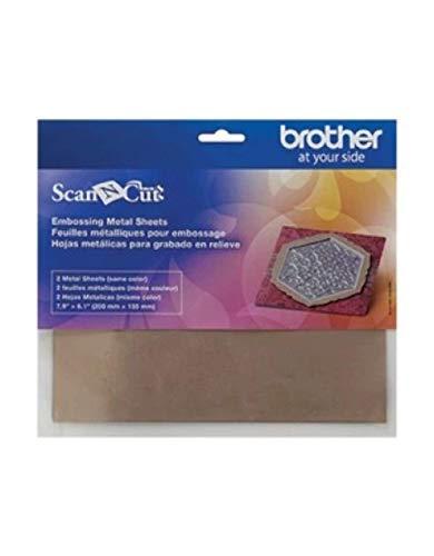 Brother CAEBSBMS1 Blechblatt Kupfer für Scan N Cut, 1, Metall, Rich Copper, One Size von Brother