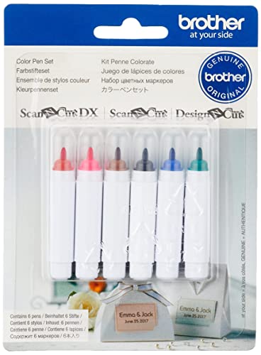 Brother CAPEN1 Scan-N-Cut Farbstifte Kit weiß, 6 Stück (1er Pack) von Brother