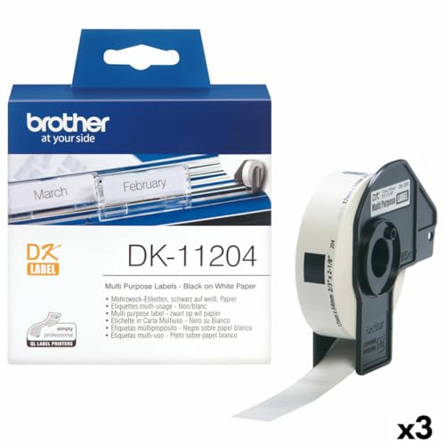 Brother DK11204 QL-Mehrzweck-Etiketten 17x54mm von Brother