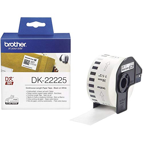 Brother DK22225 Endlosetiketten Papier 38mm x 30.48 für QL-550/500/500A/560VP/560/570/580N/650TD/1050/1050N/1060N Brother DK22225 Endlosetiketten Papier 38mm x 30.48 für QL-550/500/500A/560VP/560/570/580N/650TD/1050/1050N/1060N von Brother