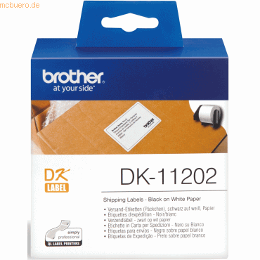 Brother Etiketten Versand 62x100mm weiß VE=300 Stück von Brother