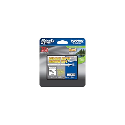 Brother Tape Black on White 3.5mm TZeN201, TZ, 8 m, 1 pc(s), TZEN201 Brother Tape Black on White 3.5mm TZeN201, TZ, 8 m, 1 pc(s), TZEN201 von Brother