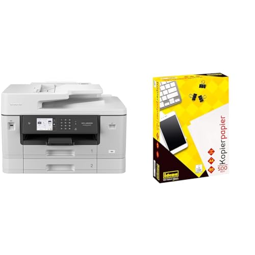 Brother MFC-J6940DW DIN A3 4-in-1 Farbtintenstrahl-Multifunktionsgerät & Idena 215006 - Kopierpapier DIN A4, 500 Blatt von Brother