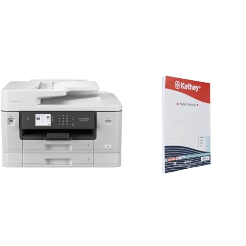 Brother MFC-J6940DW DIN A3 4-in-1 Farbtintenstrahl-Multifunktionsgerät & Kathay 86600070, 100 Blatt weißes Papier, A4, 80g, geeignet für Drucker, Ink-Jet, Copy, Laser und Fax Brother MFC-J6940DW DIN A3 4-in-1 Farbtintenstrahl-Multifunktionsgerät & Kathay 86600070, 100 Blatt weißes Papier, A4, 80g, geeignet für Drucker, Ink-Jet, Copy, Laser und Fax von Brother