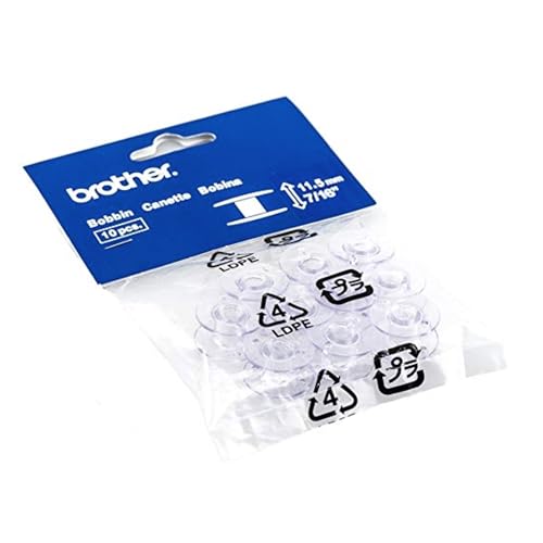 Brother Näh- und Stickspulen SA156, transparent, 10 Stück Brother Näh- und Stickspulen SA156, transparent, 10 Stück von Brother