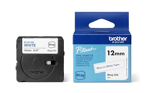Brother Original Btag-233 Schriftband 12 mm breit, 4 m lang, blau/weiß Brother Original Btag-233 Schriftband 12 mm breit, 4 m lang, blau/weiß von Brother