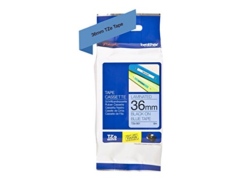 Brother TZE-561 Thermodirektdrucktechnologie Schwarz/Blau, Klein von Brother