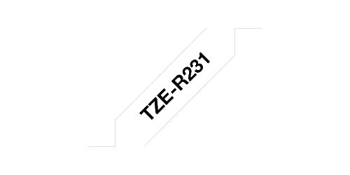 Brother P-Touch Textil-Schriftband, 12 mm Schwarz auf Weiß von Brother