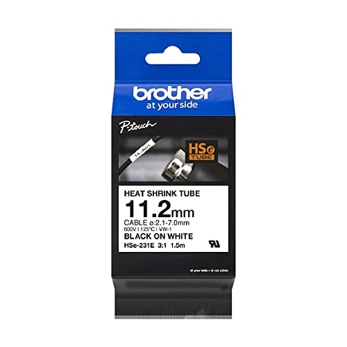 Brother Original Pro Tape HSe-231E Schrumpfschlauch – schwarz auf weiß Brother Original Pro Tape HSe-231E Schrumpfschlauch – schwarz auf weiß von Brother