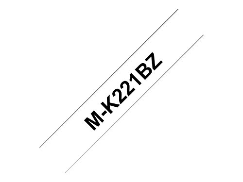 Brother P-Touch MK221 Schriftbandkassette (9 mm) Schwarz/Weiß, 10 von BROTHER