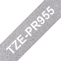 Brother P-touch Premium Schriftband, 24 mm - Weiß auf Glitzer-Silber Brother P-touch Premium Schriftband, 24 mm - Weiß auf Glitzer-Silber von Brother