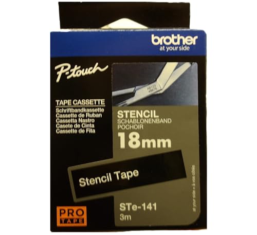 Brother P-touch STE141 - Schablonenband, 18 mm x 3 m, nicht-laminiert Brother P-touch STE141 - Schablonenband, 18 mm x 3 m, nicht-laminiert von Brother