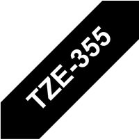 Brother P-touch Schriftband, 24 mm - Weiß auf Schwarz von Brother