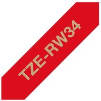 Brother P-touch Textil-Schriftband, 12 mm - Gold auf Weinrot von Brother