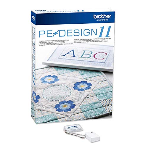 Brother PE Design 11 (Vollversion): die vielseitige Software für das Scannen von Stick- und Nähprojekten, weiß von Brother