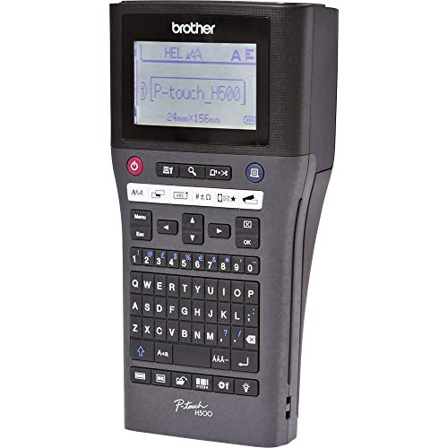 Brother PT-H500 Beschriftungsgerät inklusive USB-Schnittstelle (für 3,5 bis 24 mm breite TZe-Schriftbänder, bis zu 30 mm/Sek. Druckgeschwindigkeit), Schwarz von Brother