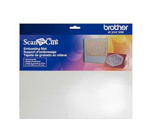 Brother BT Prägematte Relief-Teppich für Embossing 12 x 9,5 Zoll, 30 x 24 cm, 1 cm, Weiß, 30.5 x 24.1 cm von Brother