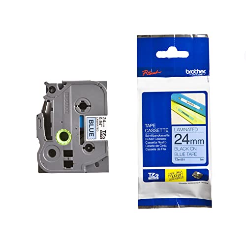 Brother Schriftbandkassette TZ551 24mm blau/black Brother Schriftbandkassette TZ551 24mm blau/black von Brother