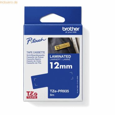 Brother Schriftbandkassette TZEPR935 12mmx8m schwarz auf silber von Brother