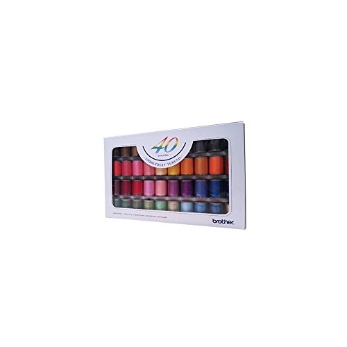 Brother Stickgarn-Set, farblich sortiert, 40 Stück Brother Stickgarn-Set, farblich sortiert, 40 Stück von Brother