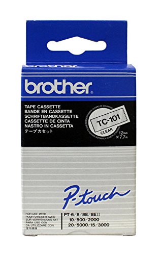 Brother TC101 PTOUCH Laminiertes Band, 12 mm/7,7 m, Hell/Schwarz Brother TC101 PTOUCH Laminiertes Band, 12 mm/7,7 m, Hell/Schwarz von Brother