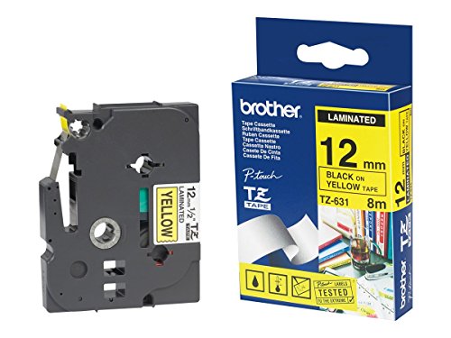 Brother TC101 Schriftbandkassetten, laminiert, 12 mm x 7,7 m, schwarz auf farblos Brother TC101 Schriftbandkassetten, laminiert, 12 mm x 7,7 m, schwarz auf farblos von Brother