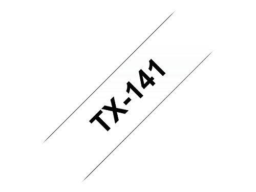 Brother TX-141 laminiert Schriftband 18 mm farblos / schwarz P-touch PC / 8000 Brother TX-141 laminiert Schriftband 18 mm farblos / schwarz P-touch PC / 8000 von Brother
