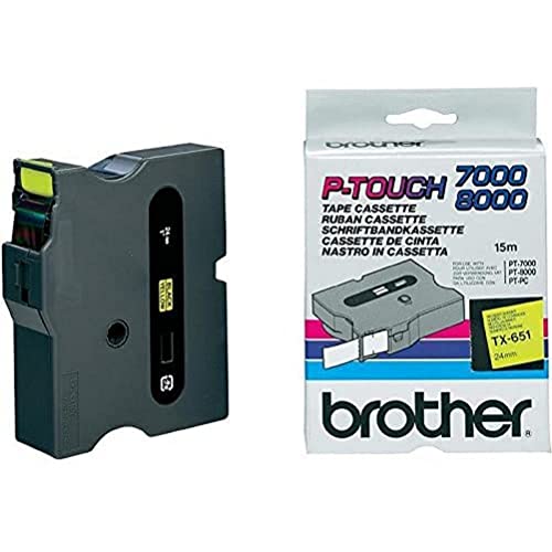 Brother TX152 Schriftbandkassetten farblos rot 15m x 24mm laminiert für P-touch 7000 8000 und P-touch PC Brother TX152 Schriftbandkassetten farblos rot 15m x 24mm laminiert für P-touch 7000 8000 und P-touch PC von Brother