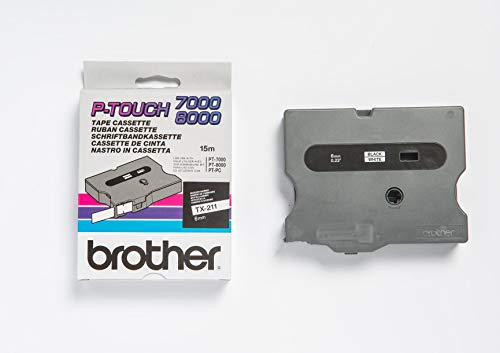 Brother TX211 Thermodirektdrucktechnologie Schwarz/Weiß von Brother