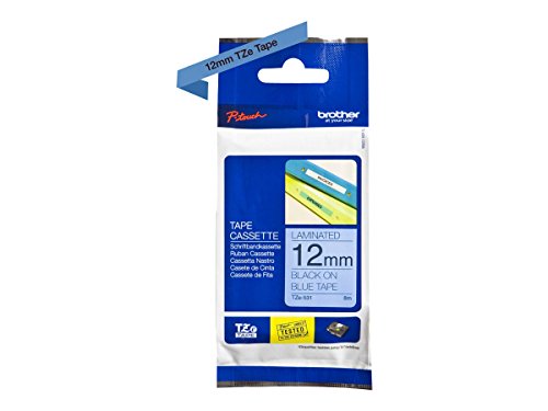 Brother TZE531 Labelband 12mm, schwarz auf blau Brother TZE531 Labelband 12mm, schwarz auf blau von Brother