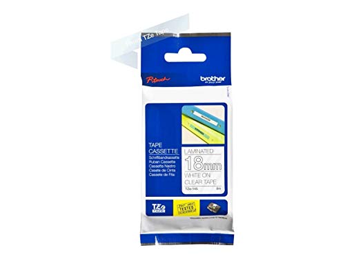 Brother Original P-touch Schriftband TZe-141, 18 mm (für Brother P-touch 1830/VP, -D400/VP, -D450, -D600/VP, -P700, -2430) schwarz auf transparent, Klein von Brother
