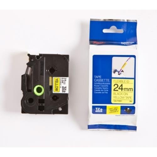 Brother TZEFX651 - TZEFX651 Etiketten erstellendes Band TZ TZEFX651 Black on Yellow 8M x 24mm Flexi Tape Brother TZEFX651 - TZEFX651 Etiketten erstellendes Band TZ TZEFX651 Black on Yellow 8M x 24mm Flexi Tape von Brother