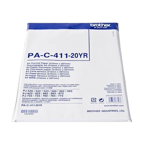 Brother Thermopapier A4 (100 Blatt) für PJ-600/700/800 von Brother