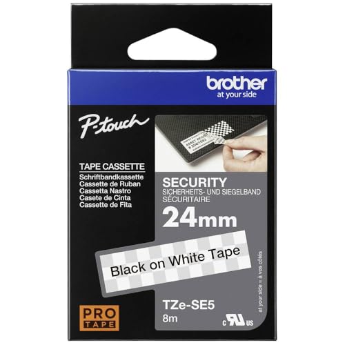 Brother Original Brother TZe-SE5 Sicherheits- und Siegelband – 24 mm breit, 8 m lang von Brother