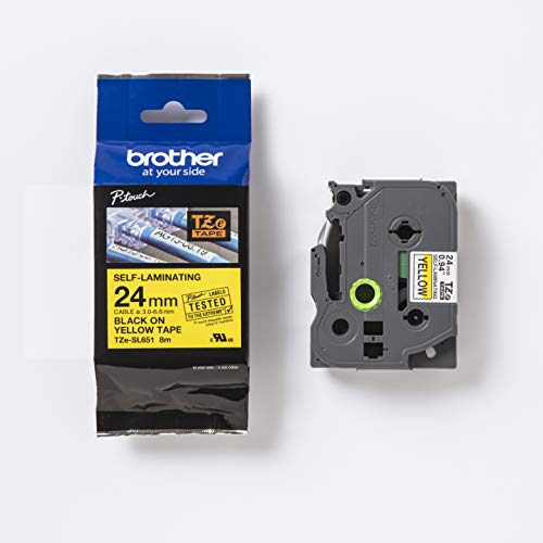 Brother Original Brother TZe-SL651 selbstlaminierendes Schriftband schwarz auf gelb – 24 mm breit, 8 m lang Brother Original Brother TZe-SL651 selbstlaminierendes Schriftband schwarz auf gelb – 24 mm breit, 8 m lang von Brother