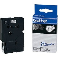 brother Schriftband TC-201 TC201, 12 mm schwarz auf weiß von Brother
