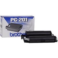 brother PC-201 schwarz Thermo-Druckfolie, 1 Rolle von Brother