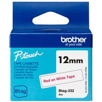 brother Schriftband Btag BTAG232, 12 mm rot auf weiß brother Schriftband Btag BTAG232, 12 mm rot auf weiß von Brother