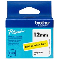 brother Schriftband Btag BTAG631, 12 mm schwarz auf gelb brother Schriftband Btag BTAG631, 12 mm schwarz auf gelb von Brother