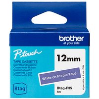 brother Schriftband Btag BTAGF35, 12 mm weiß auf lila brother Schriftband Btag BTAGF35, 12 mm weiß auf lila von Brother