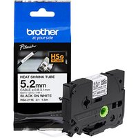 brother Schrumpfschlauch HSe-211E HSE211E, 5,2 mm schwarz auf weiß brother Schrumpfschlauch HSe-211E HSE211E, 5,2 mm schwarz auf weiß von Brother