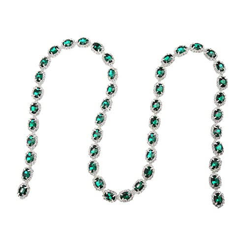 1 -Yard -Strasskette, 1 Yard Trimit Malachit Grüne Handgefertigte Strassverkleidung Kristallkettenverkleidung,5 Cm Breite Malachit Grüner Ovaler Streifen Hauch Hand 1 -Yard -Strasskette, 1 Yard Trimit Malachit Grüne Handgefertigte Strassverkleidung Kristallkettenverkleidung,5 Cm Breite Malachit Grüner Ovaler Streifen Hauch Hand von Brrnoo